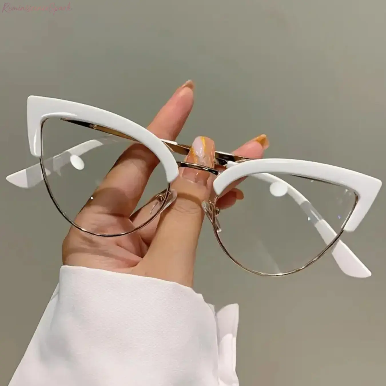 Women's Trendy Cat Eye Eyeglasses, All-Season Fashion Frames, Lightweight Stylish Clear Lenses Eyewear, Perfect for Daily Outfits, Street Style, Travel, Parties & Everyday Fashion Looks