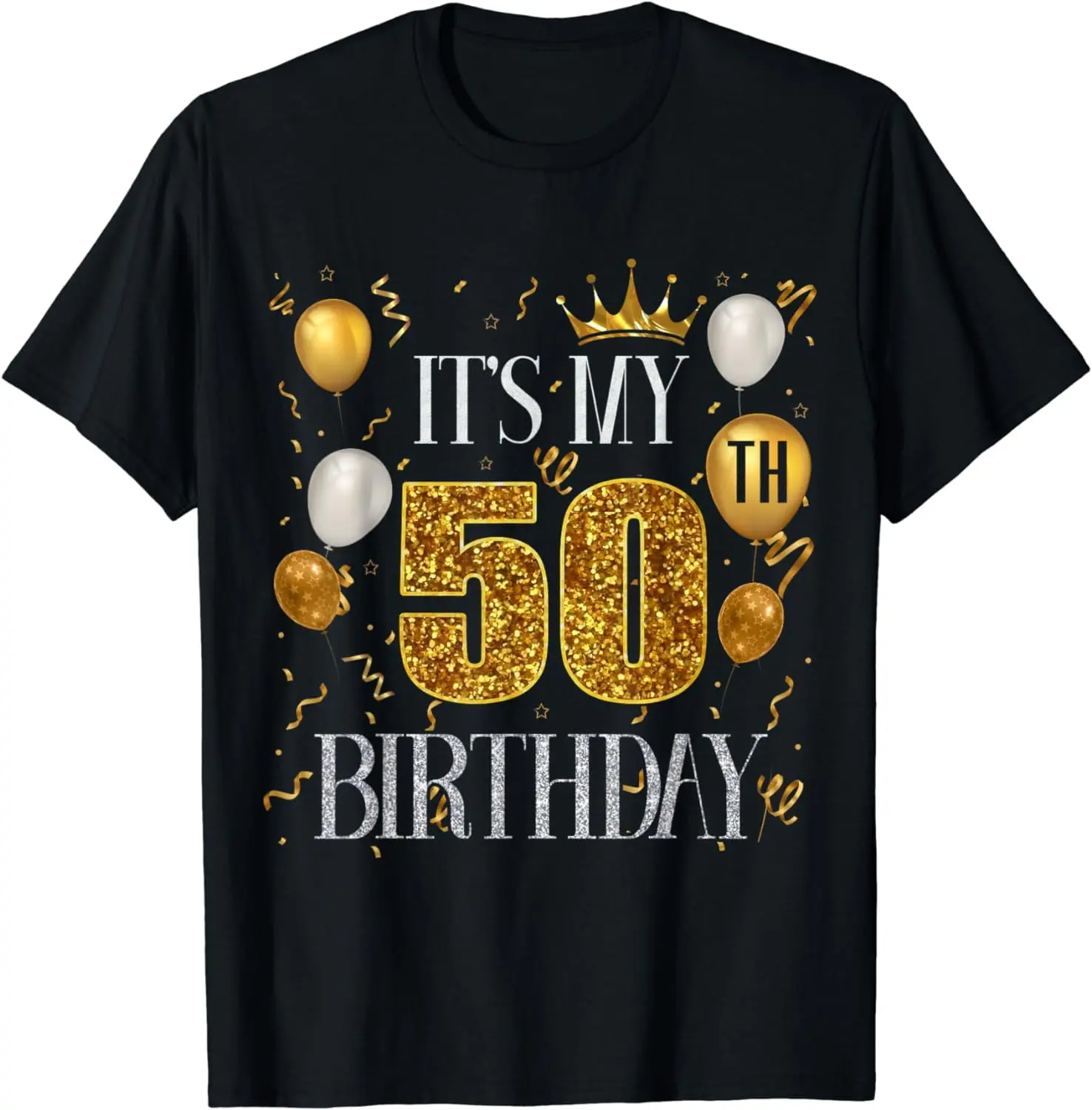 Men's 100% Cotton Fitted Short-Sleeve Graphic Casual T-Shirt - 1973 50th Birthday Streetwear Top (Menswear, M Size), Fitted Cut, Shortsleeve, Birthday Theme, Digital Print, Funny, Crew Neck