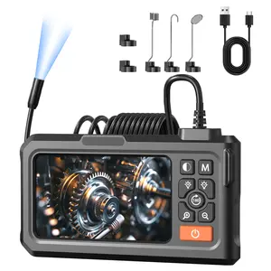 Industrial Endoscope with Integrated Camera and Lighting — 4.3-inch IPS Display, 1080P High Resolution, 8 LED Lights, Semi-Rigid Cable Design, IP67 Waterproof Rating — Ideal for Sewer Inspection, A Must-Have Tool for Men, The Perfect Gift for Him tiktoksh
