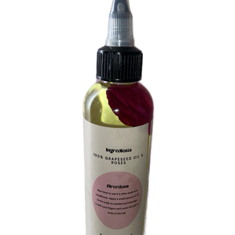 Natural rose oil for hair growth using 100% natural ingredients. Hydrate and Moisturizing natural rose oil. Gentle Haircare