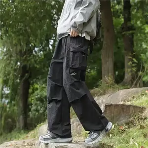 Mountain Style Paratrooper Cargo Pants Men Spring Autumn Trendy Outdoor Functional Loose Casual Men's Hiking Assault Pants