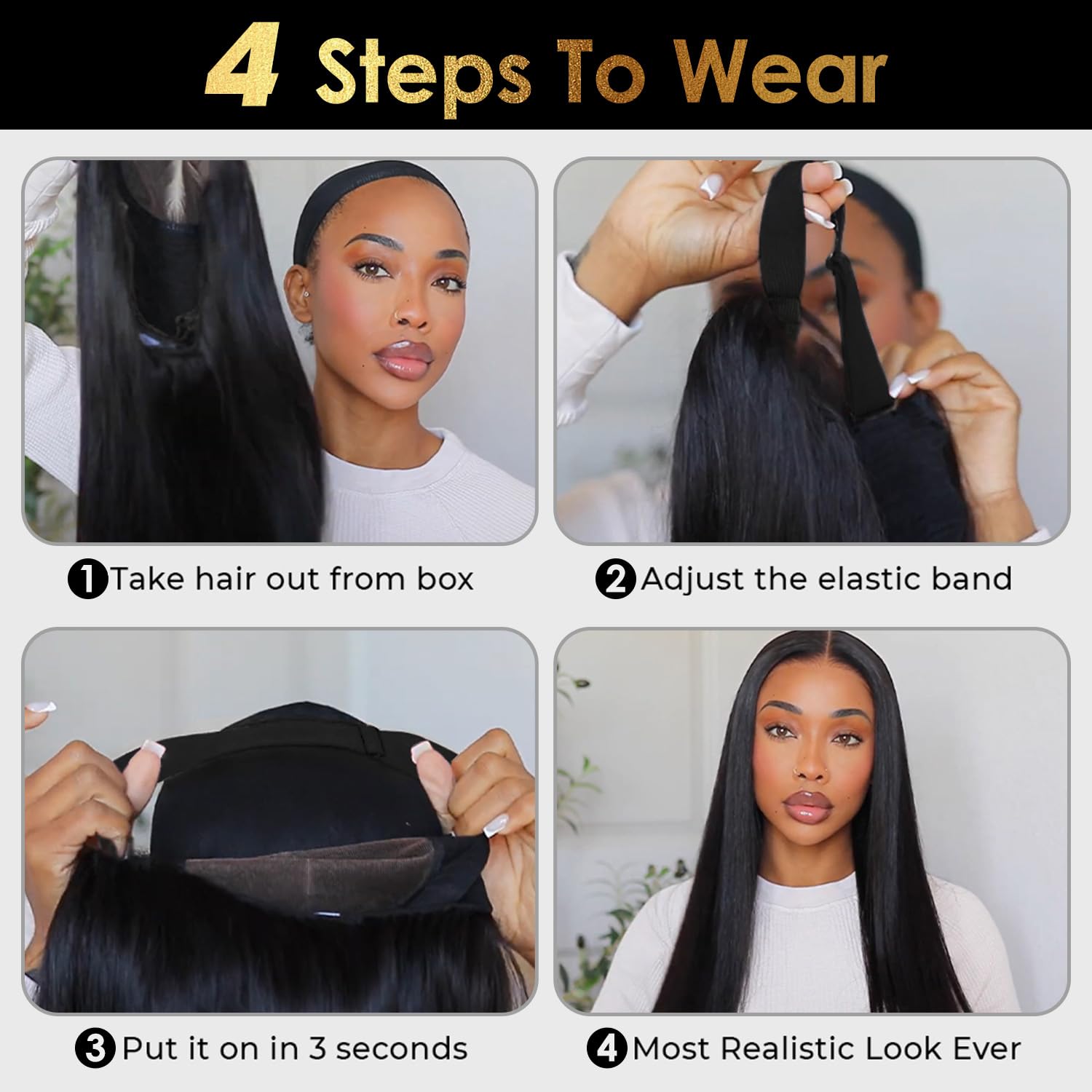 MYLOCKME Glueless 9x6 7x5 Straight Wig Human Hair Reay To Wear 6x4 5x5 Straight Lace CLosure Wig Pre-cut Lace Wig