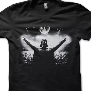 Darth Vader DJ Superstar parody printed t-shirt