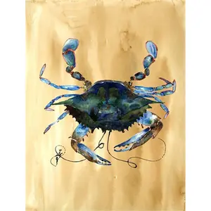 212 MAIN Outdoor Rectangular Crab Theme Decorative Heavyweight Weatherproof Polyester House Flag, 28x40 in., for Boating, Water Sports