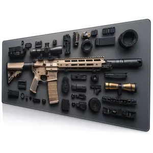 BHJLAXR 3D Pattern Mouse Pad, 1 Count Large Keyboard Mouse Mat, Non Slip Rubber Base Mousepad with Stitched Edges for Office and Home, Gaming Mouse Pad