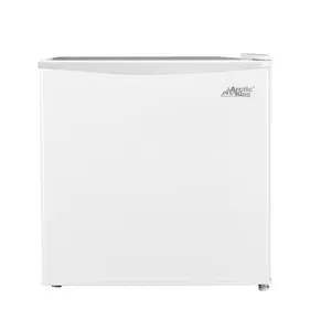 1.1 Cu Ft Upright Freezer, White Compact Mini Freezer for Bedroom, Dorm, Office, Apartment