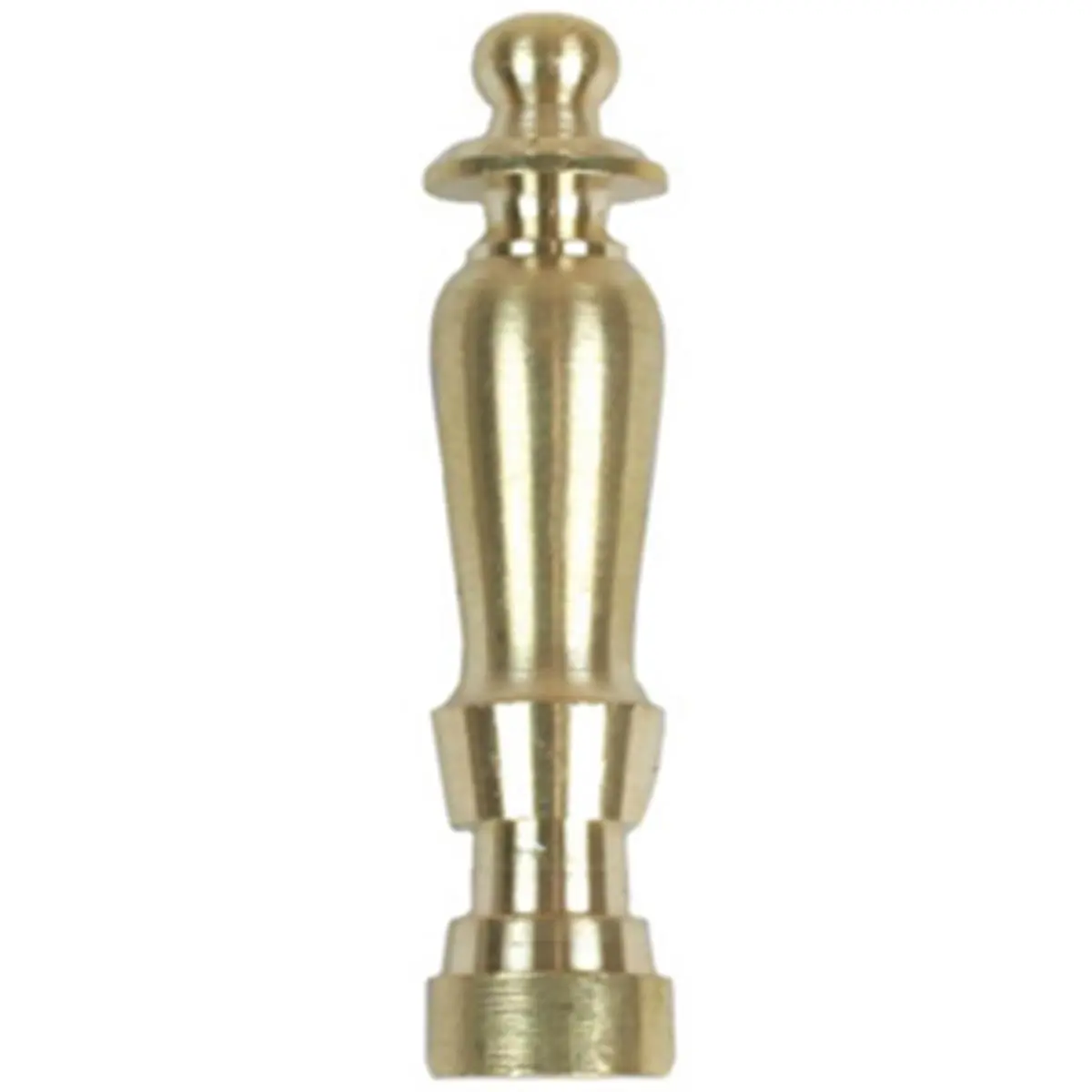 212 MAIN Solid Brass Spindle Lamp Finial, 2 in. Decorative Metal Topper with a Secure Fit for Sports & Sailing Theme Lamp Shades, Spindle Finial, Holds Shades, Lamp Top Cap