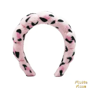 2PCS CloudSoft Leopard Skin Care Headbands for Women, Ultra Soft No-Slip Spa Headbands, Gentle Hair & Skin Friendly Makeup Headband, TikTok Trending Skincare & Beauty Accessory for Face Washing & Routine tiktokshopspringglowup