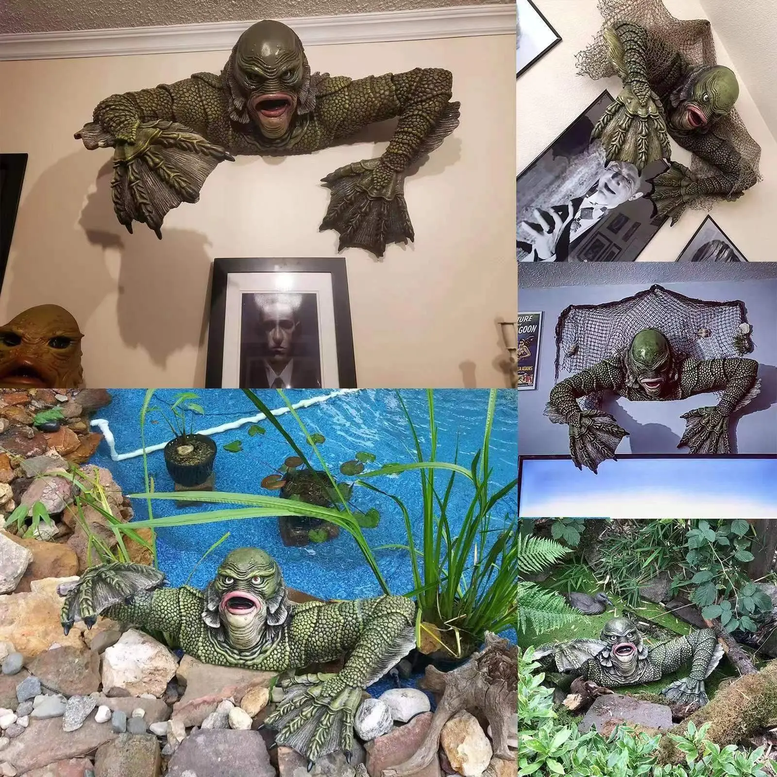 New Decorative Lizard Figure, Lizard Man Figurine, Creative Indoor Decoration, Unique Reptile Ornament, Perfect for Home & Office, Stylish Animal Sculpture