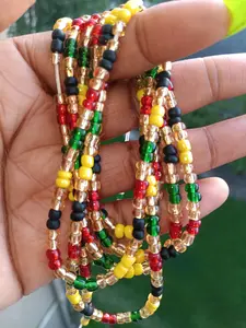 Kulture Tie on Waistbeads - Unisex 60 Inch Beaded Accessory for Pride Expression & Individual Style