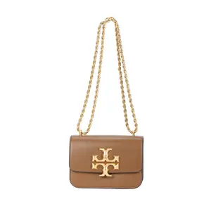 Tory Burch Eleanor Matte Flap Bag with Double T Logo in Leather for Women