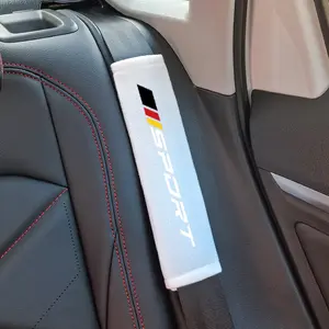 Colorful car seat cushion with shoulder protection for truck safety belt; soft, anti-squeezing, comfortable and soft car seat safety belt set; car safety belt