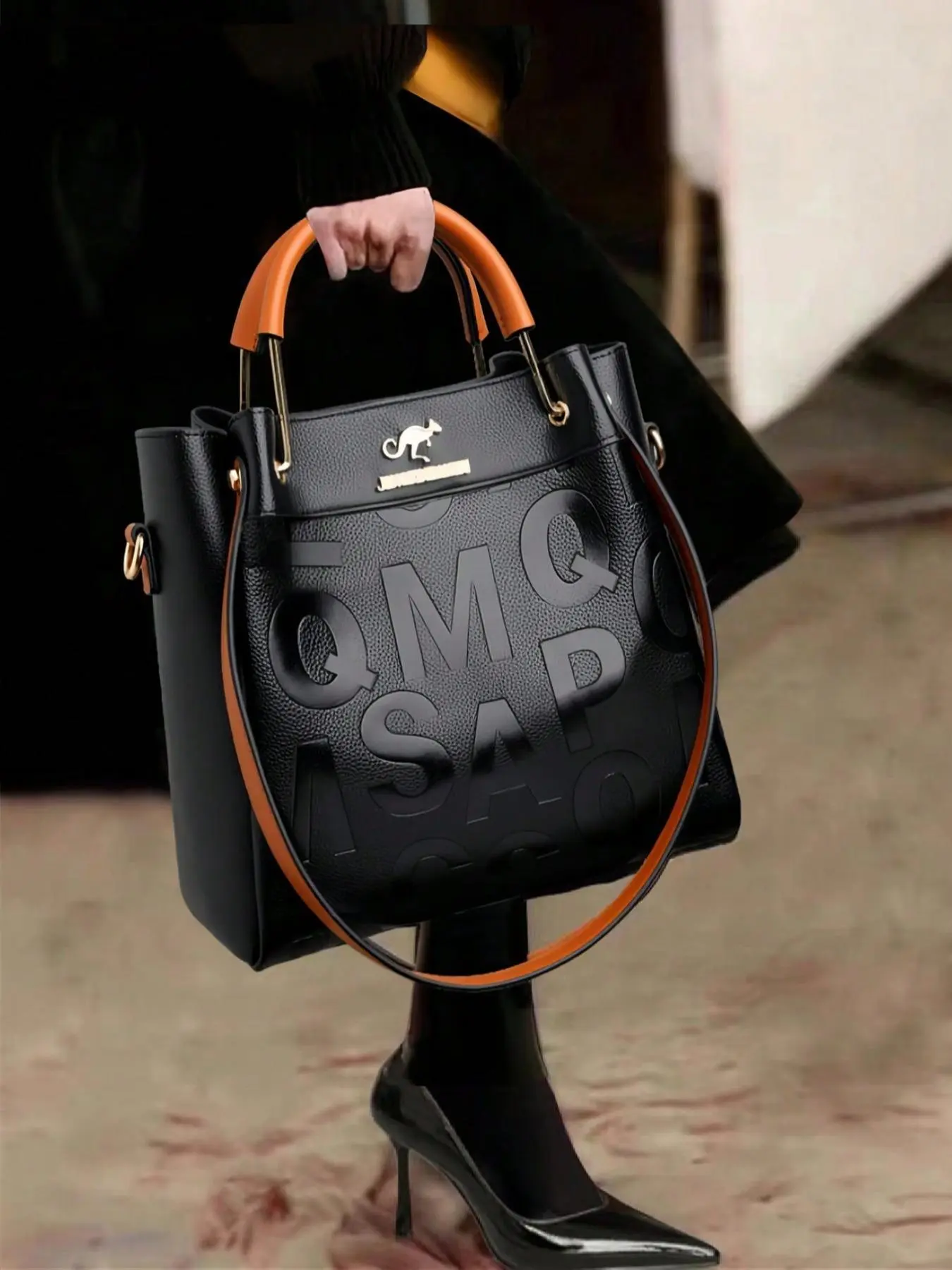 Women's Fashionable Plain Color Bucket Bag, Casual Large Capacity Crossbody Bag, Crossbody Handbag for Daily Commute & Shopping, Trendy Versatile High-quality Daily Commuting Bag