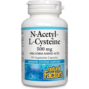 Natural Factors 600mg NAC N-Acetyl-L-Cysteine Amino Acid 60 Vegetarian Capsules