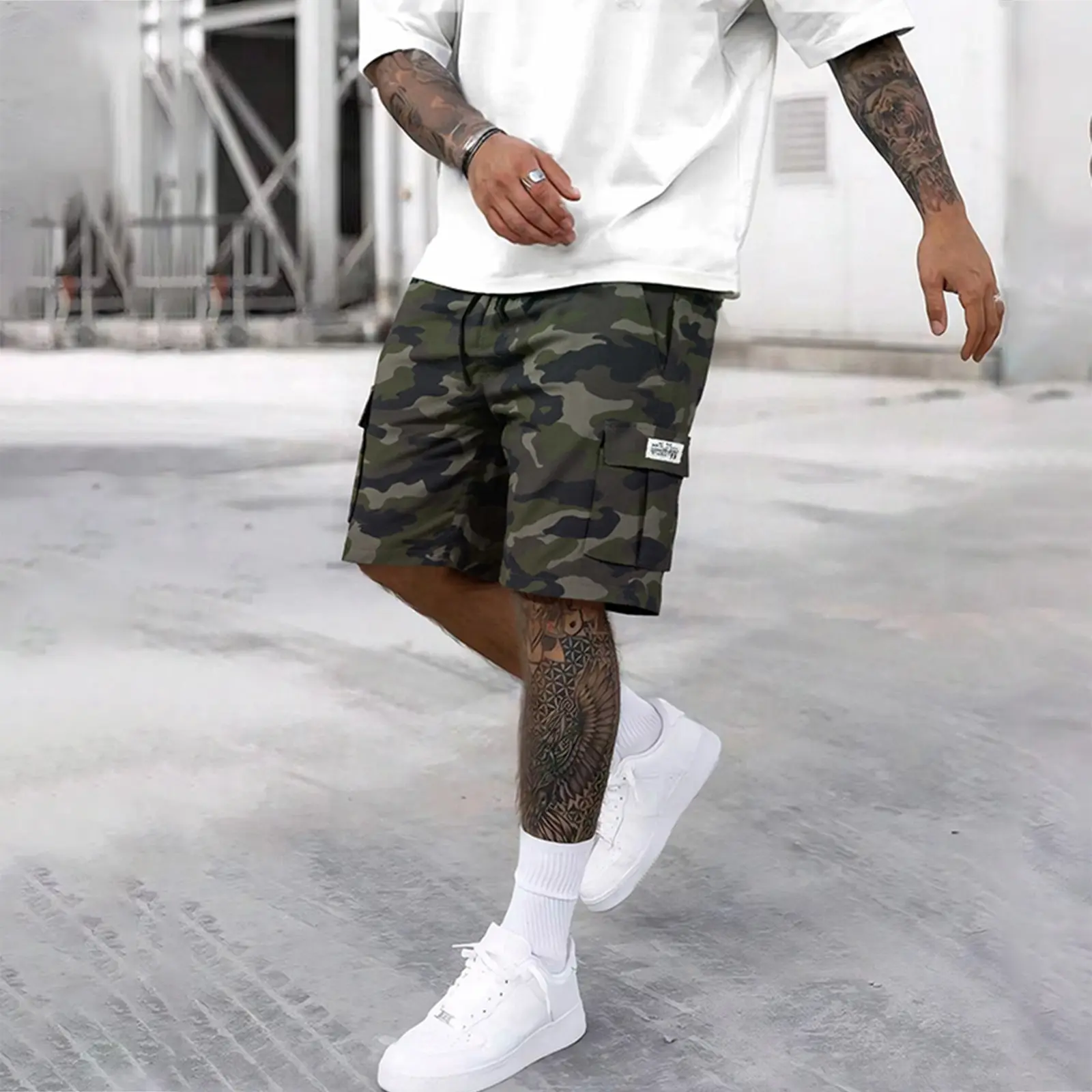 Camouflage military green