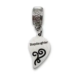 "Stepdaughter" Half Heart Clip-on Charm