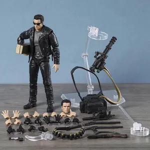 MAFEX No.199 Terminator 2: Judgement Day T-800 (T2 Ver.) Action Figure Figurine Collection PVC Model Toy