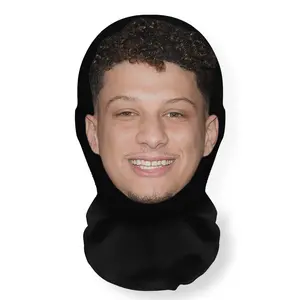 Realistic 3D Mesh Celebrity Face Mask & Headpiece Breathable Ultra-Fine Fiber Super-Stretch Fit Funny COSPLAY Prop Novelty Mask for Costume Parties Halloween Cosplay Events