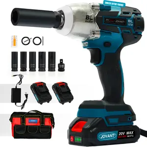 JOVANT Cordless Impact Wrench Kit, 20V MAX Electric Impact Gun, 737Ft-lbs(1000N.m) Brushless Impact Wrenches, Power Impact Wrenches with 5-Mode Speed,Torque Wrench 1/2 Drive for Car/Truck RV/Mower
