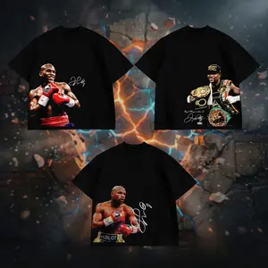 [ COLLECTION ] CCMA STORE Floyd Mayweather World Champion Graphic Tee, Heavy Cotton T-shirt, BoxingShirt, Boxing Fight Night Shirt Fan Apparel, men's t shirts, graphic tee, unisex graphic, Gift For Boxing Fan Menswear Breathable Print