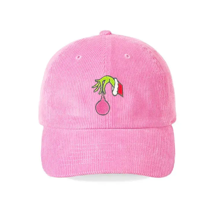 Grinchmas Embroidered Christmas Hat Corduroy Holiday Cap Unisex #M193VL-CORD-GMAS24
