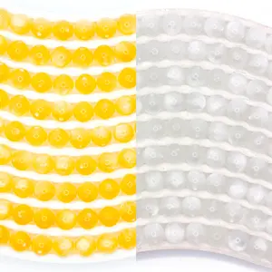 B476]UV Reaction Yellow DIY Beads DIY Charms Set