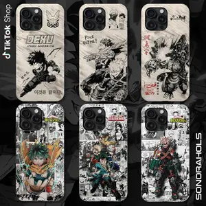 Deku and Bakugo My Hero Academia Phone Case, Plus Ultra My Hero Academia Phone Cover, Anime Manga Fans Lovers 17 Air Pro Max