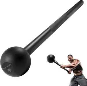 Yes4All Steel Mace Bell for Strength Training - 15.8kg All-Steel Construction, Diamond-Knurled Handle, Total Body Workout, Ideal for Adults, Women & Men