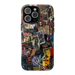 Horror Movie Phone Case, Halloween Scary Scream Terrifier Two-In-One Film Case - Durable, Shock-Absorbing, and Trendy Protection - for iPhone17 16, 15, 14, 13, 12 Plus, Pro, Max, and Samsung S25-22 Perfect Birthday Gift for Friends