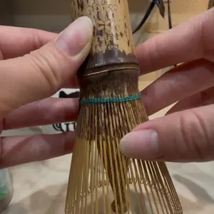 Aprika Life Dark Bamboo Matcha Whisk 100 Prongs - Thin Lightweight & Thick Eco-Friendly Chasen for Perfect Matcha Experience