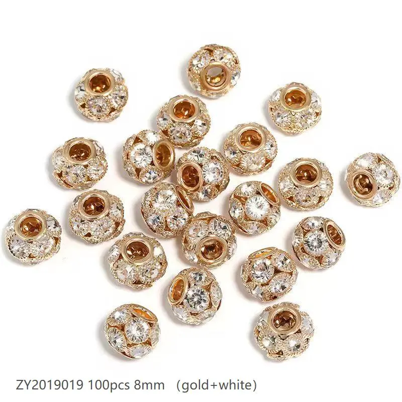 #145 (8mm 100pcs) Gold ZY2019019
