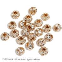 #145 (8mm 100pcs) Gold ZY2019019