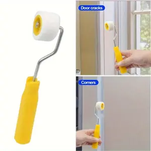 1/2pcs Mini Paint Rollers Doors And Ceilings Wool Brushes Extra Small Paint Touch Up Trim Edge Brush Roller wall repair paint brush