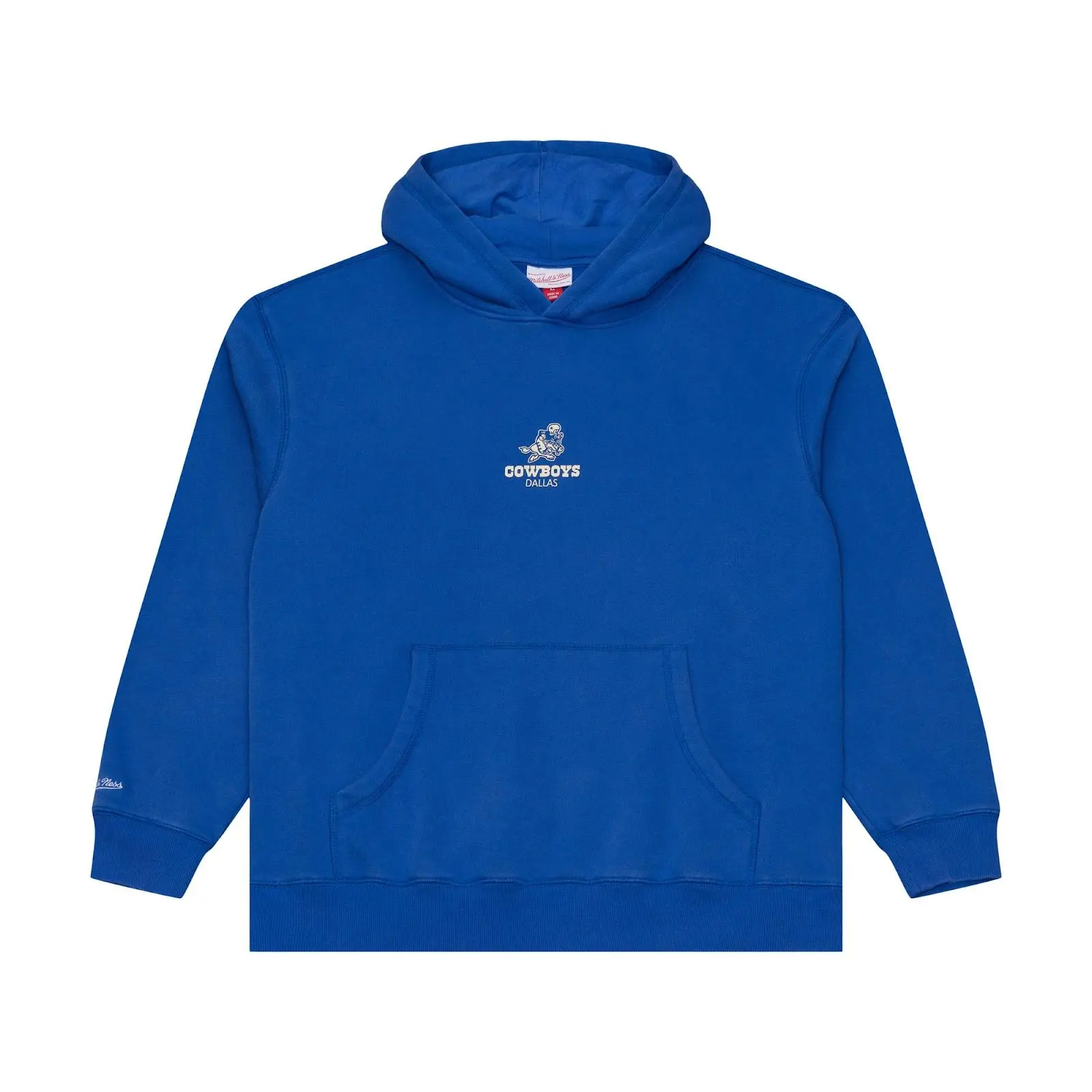 Dallas Cowboys Royal Core Essentials Fleece Hoodie NFL Throwback Sweatshirt Vintage Fan Gear Mitchell & Ness