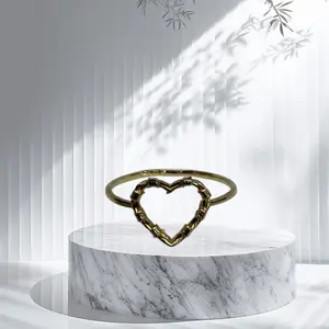 Anillo de corazón oro 14k