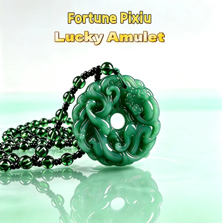 Fashion Green Jade Hand-Carved Dragon Hollow Jade Pendant Necklace Chinese Amulet Women Mans Lucky Jewelry Gift