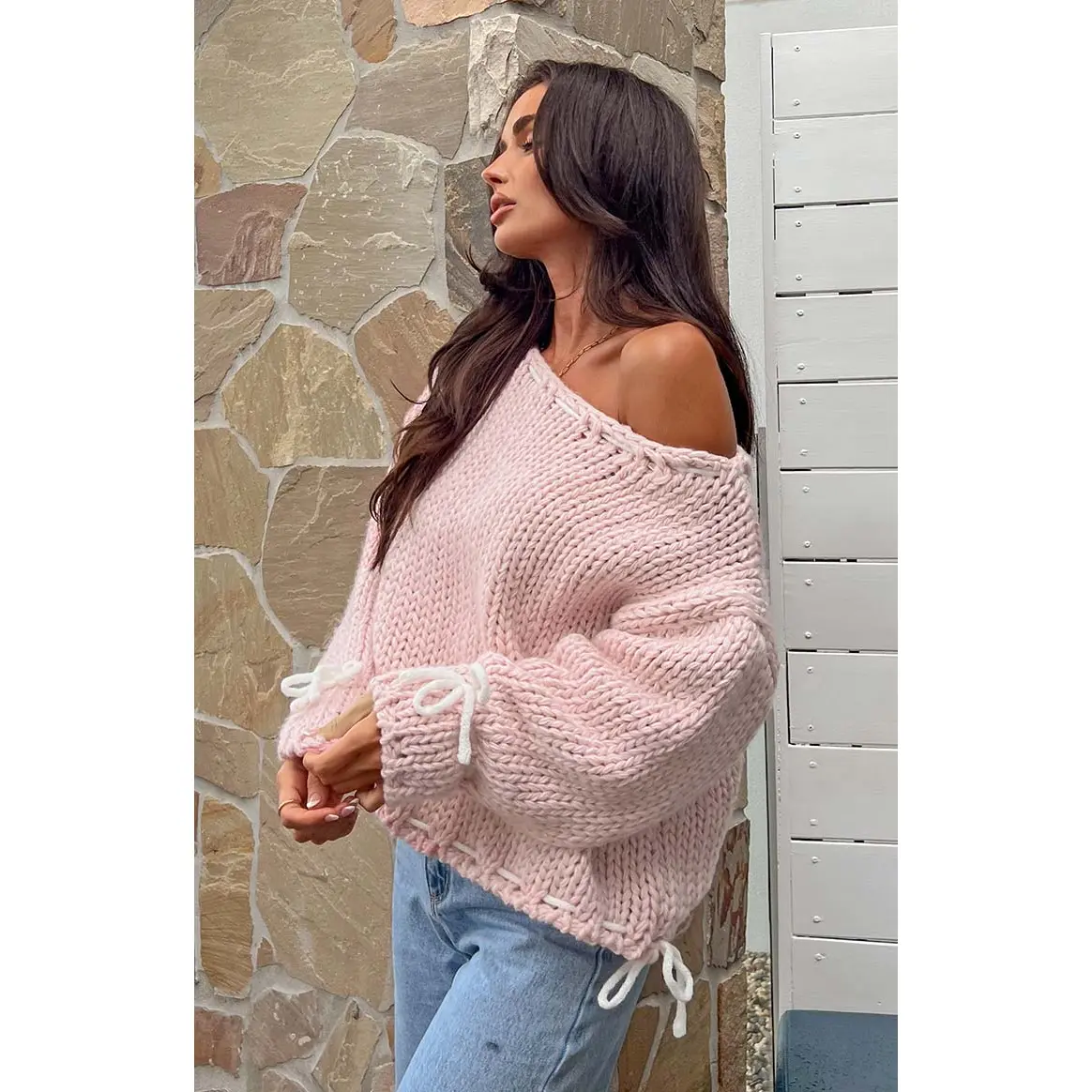 Bea Baby Pink Sweater Bea Baby Pink Sweater