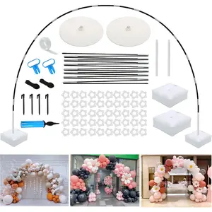 Balloon Arch, Large Sturdy Balloon Arch Kit,10Ft Wide & 9FT Tall Balloon Stand with Fillable Bases, Manual Pump - for Wedding, Birthday, Baby Shower, Graduation