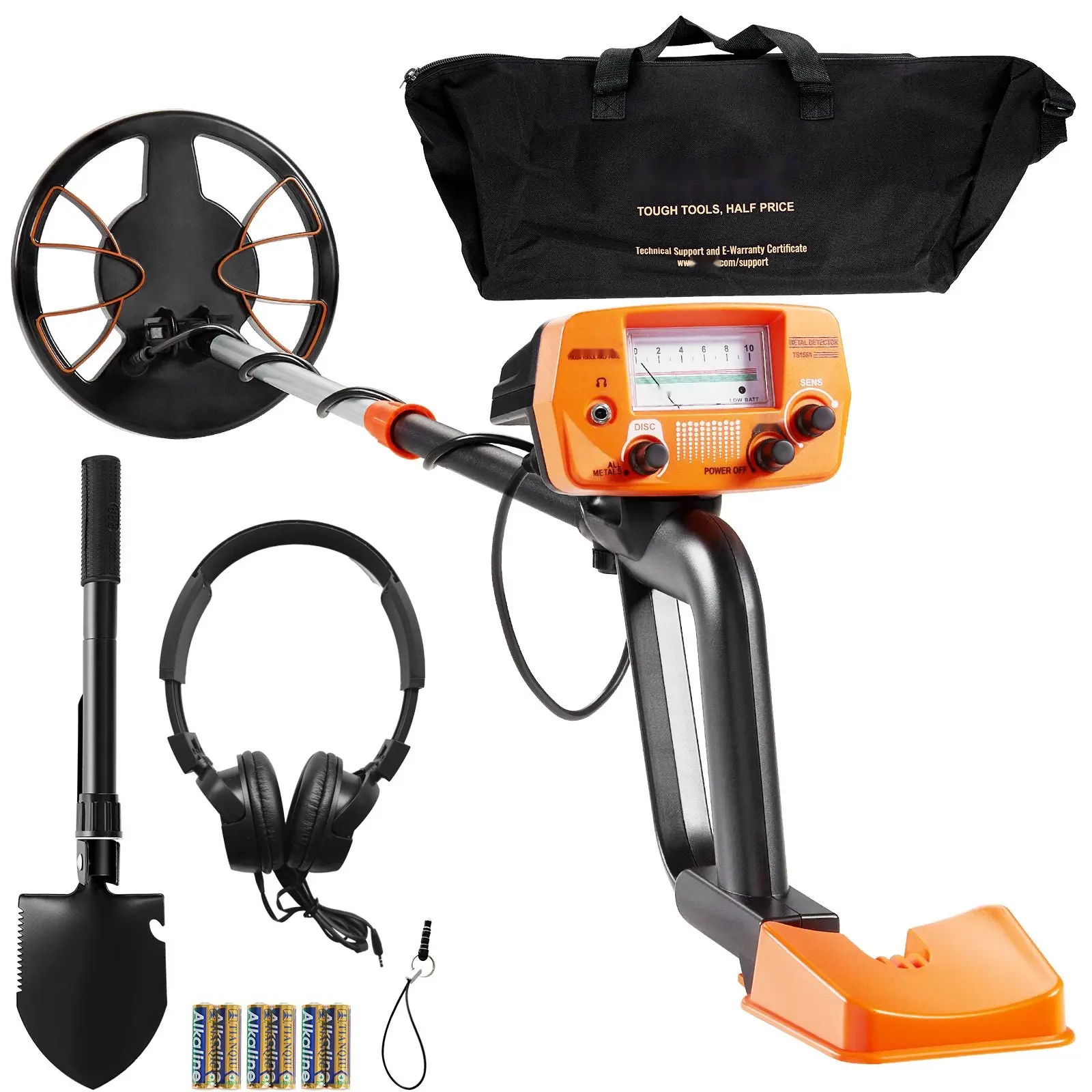 Metal Detector For Adults & Kids, 8-Inch Waterproof Search Coil With High-Accuracy Pinpointer Display, Adjustable 38 To 49-Inch Aluminum Stem, Lightweight Gold Detector For Treasure Hunting, Easy Use For Beginners And Enthusiasts