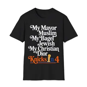 My Mayor Is Muslim Bagel Jewish T-Shirt, Viral Quote Graphic Sweatshirt, Hoodie