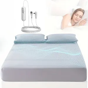 Earth Connected Bedding Grounding Sheet 95% Organic Cotton 5% Silver Fiber Fitted Bedding with Grounding Cord Machine Washable