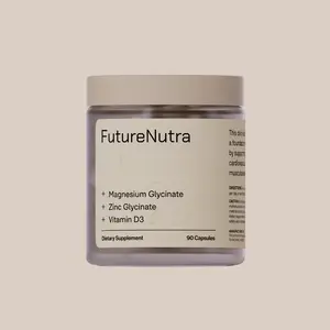 Magnesium Glycinate 220mg with Zinc Glycinate & Vitamin D3 - High Absorption Chelated Magnesium Supplement for Sleep, Stress Relief, Muscle Recovery & Bone Health - 90 Veggie Capsules (45 Servings)