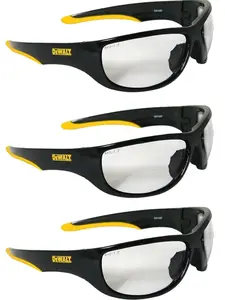 DeWalt DPG94-1 DOMINATOR Safety Glasses CLEAR Work Eyewear Sunglasses 3 PR