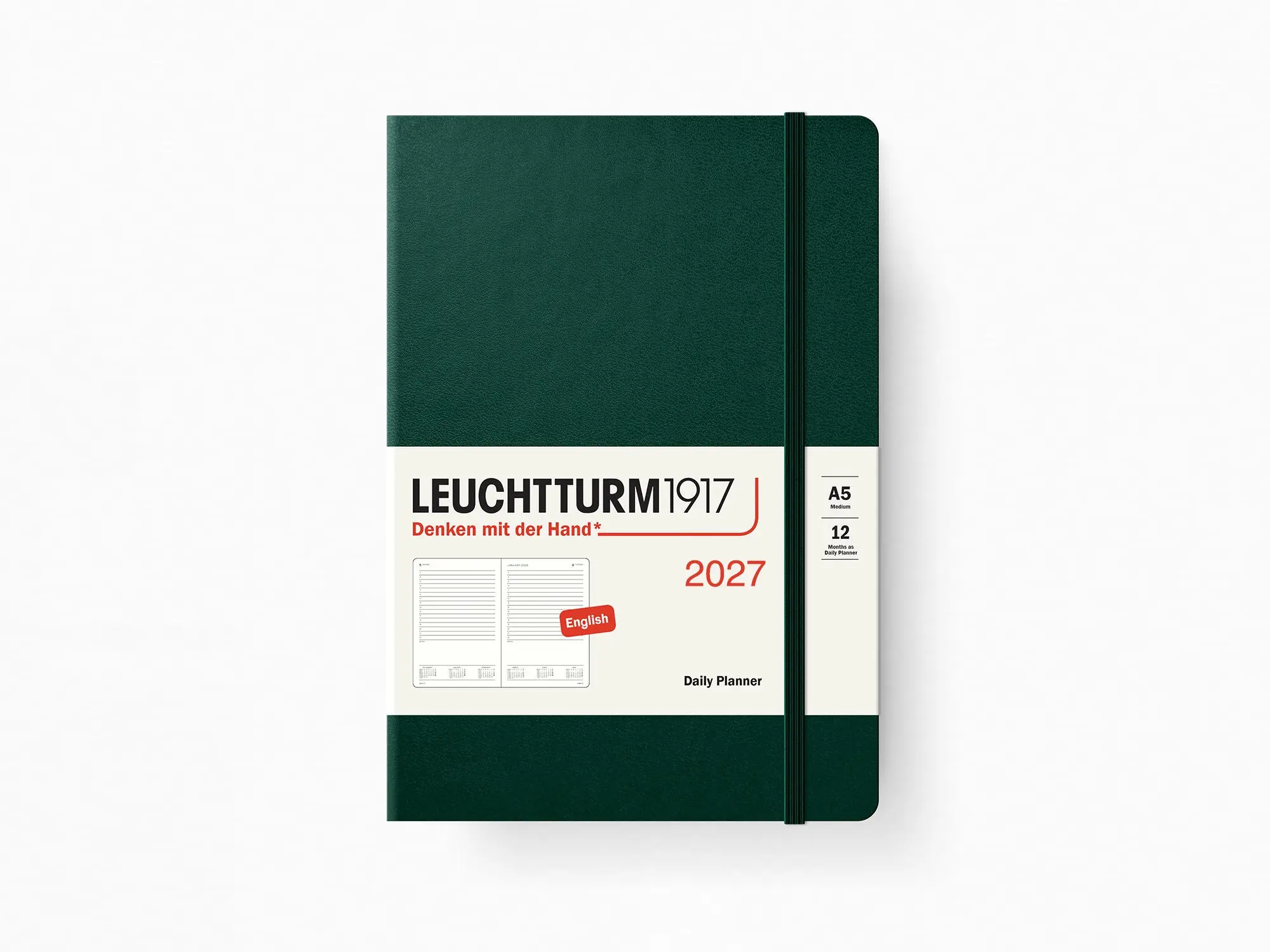 2027 Leuchtturm 1917 Daily Planner - FOREST GREEN