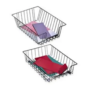 Fellowes Mfg. Co.  Wire Desk Tray- 10in. x14in. x 3in.- Black