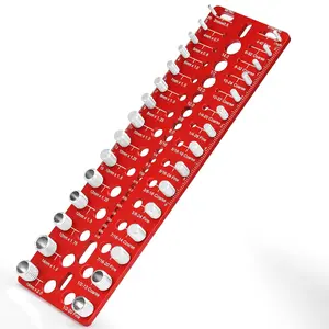 Thread Checker, 49 Nut & Bolt Thread Checker, Bolt Size and Thread Gauge 15 Standard and 15 Metric Sizes & 19 Drill Bit Gauge, Bolts and Nut Identifier Gauge for Easy Verifying Sizing