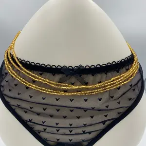 Gold Waist Beads – African Waist Jewelry, Body Jewelry – Tie-On (45”) – Add to Cart, Buy Now – Stylish & Elegant – Price Per Item