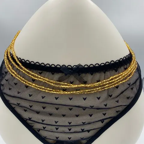 Gold Waist Beads – African Waist Jewelry, Body Jewelry – Tie-On (45”) – Add to Cart, Buy Now – Stylish & Elegant – Price Per Item
