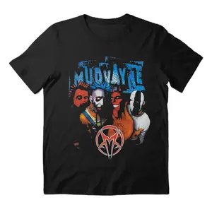 Mudvayne Band Cotton Black Classic Tee Shirt, Cotton Men Casual Menswear Top