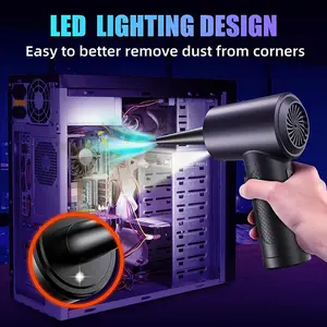 Electric Rechargeable Cordless Compressed Air Duster, Handheld Air Blower for Cleaning Computer Keyboards, Cameras, and Home Use